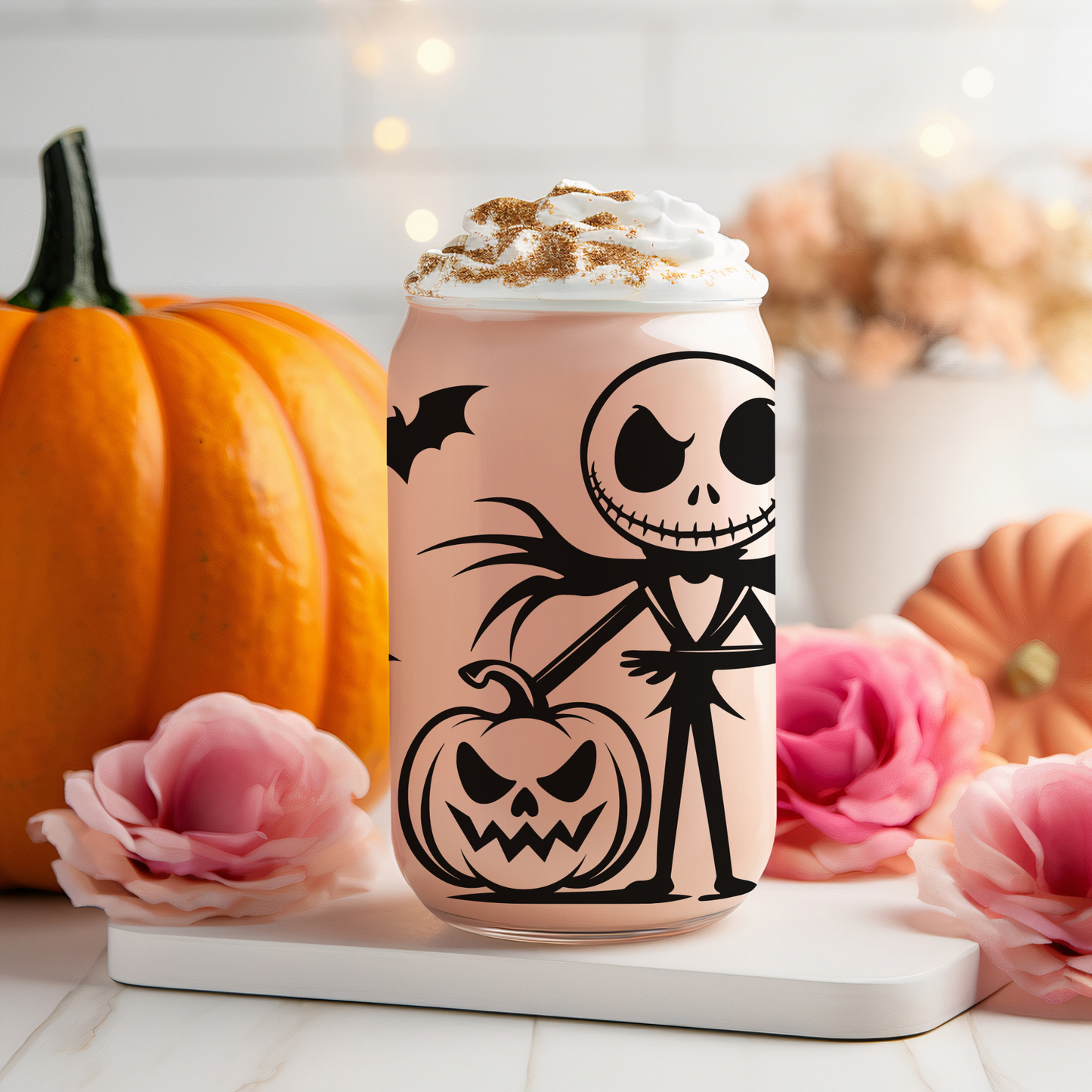 16oz Libbey Glass - Jack Skellington