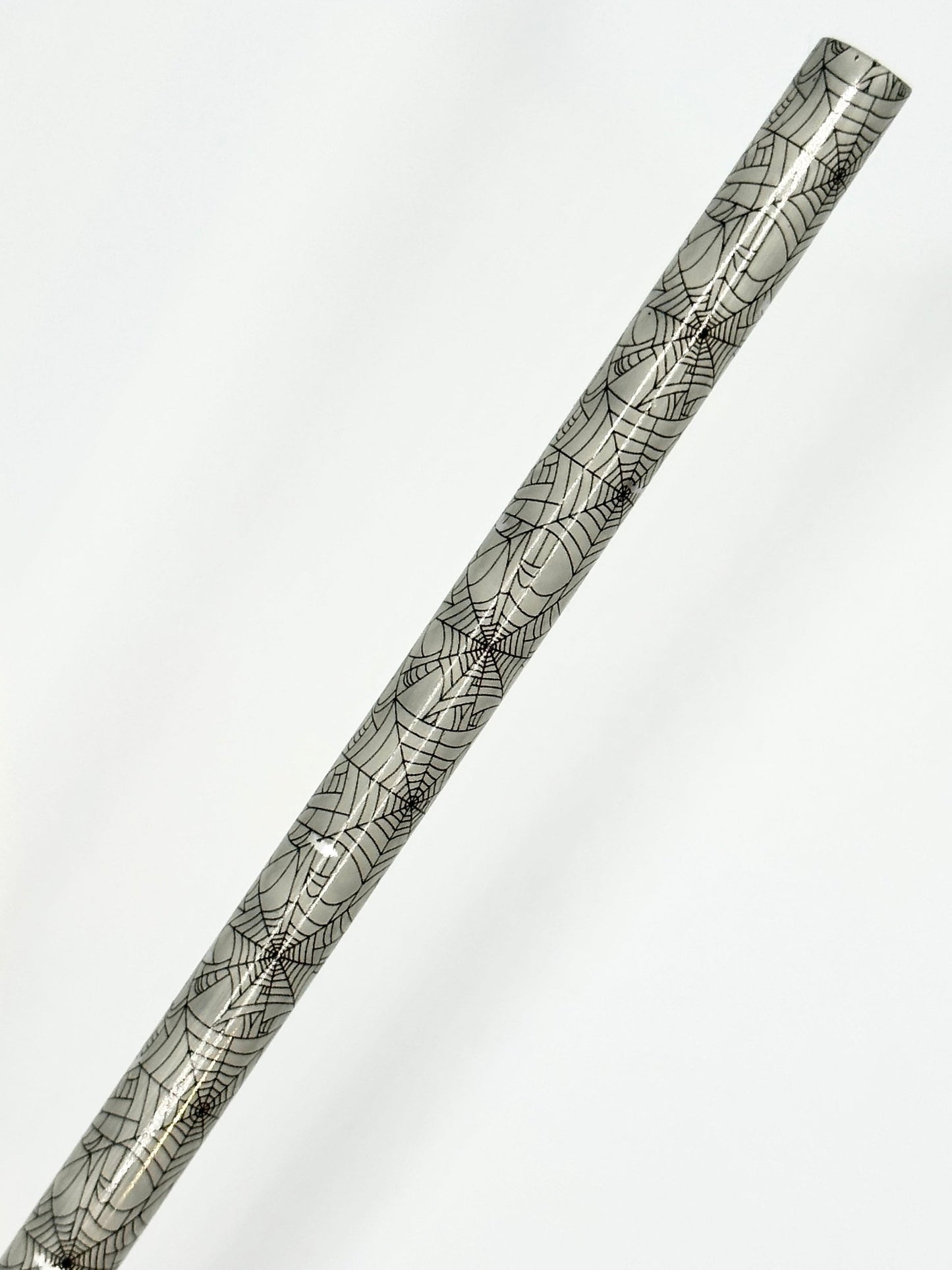 12" Spider Webs Reusable Plastic Straws (Color Changing) - Print Paper and Co