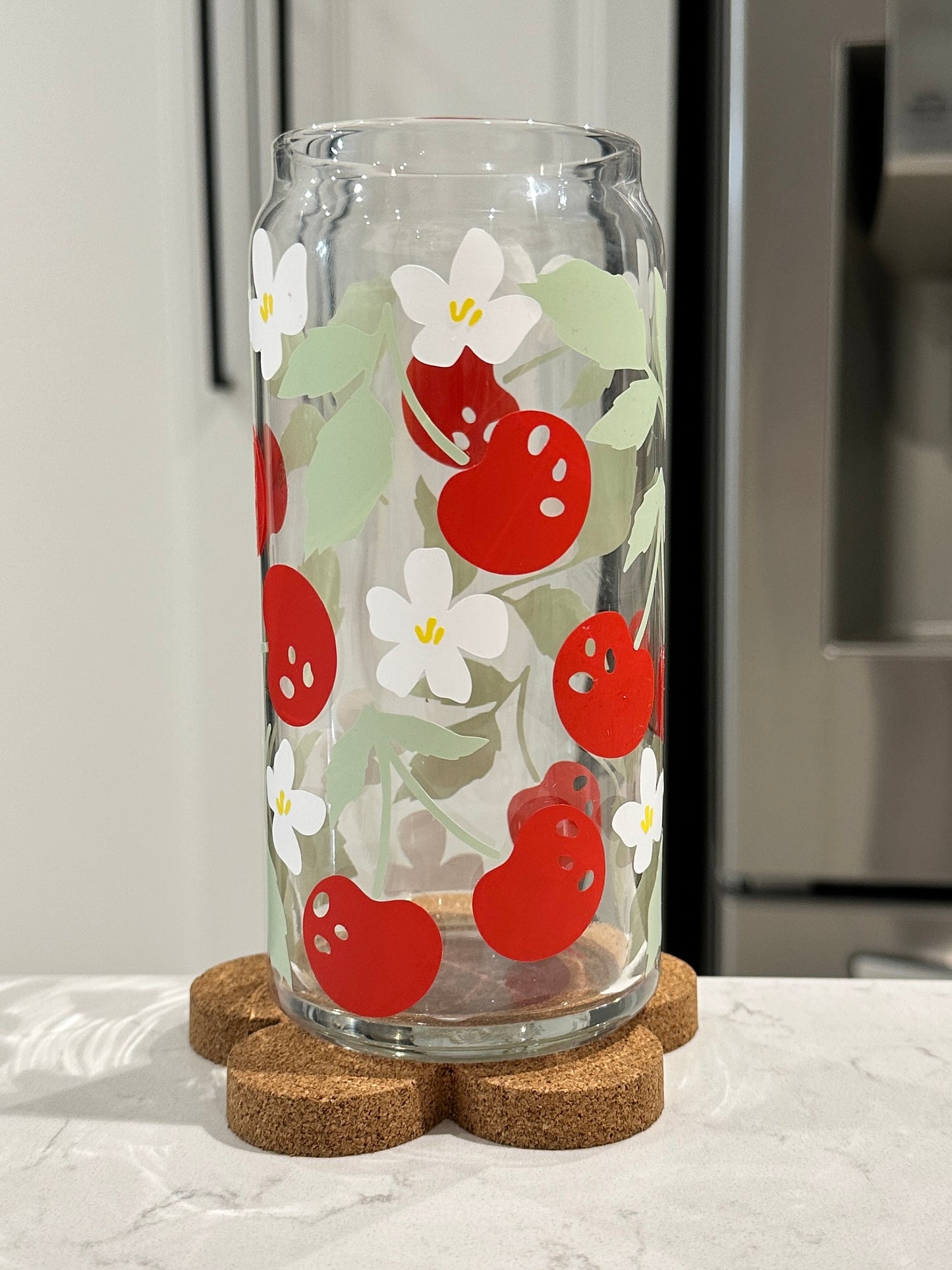 20oz Libbey Glass - Field of Cherries
