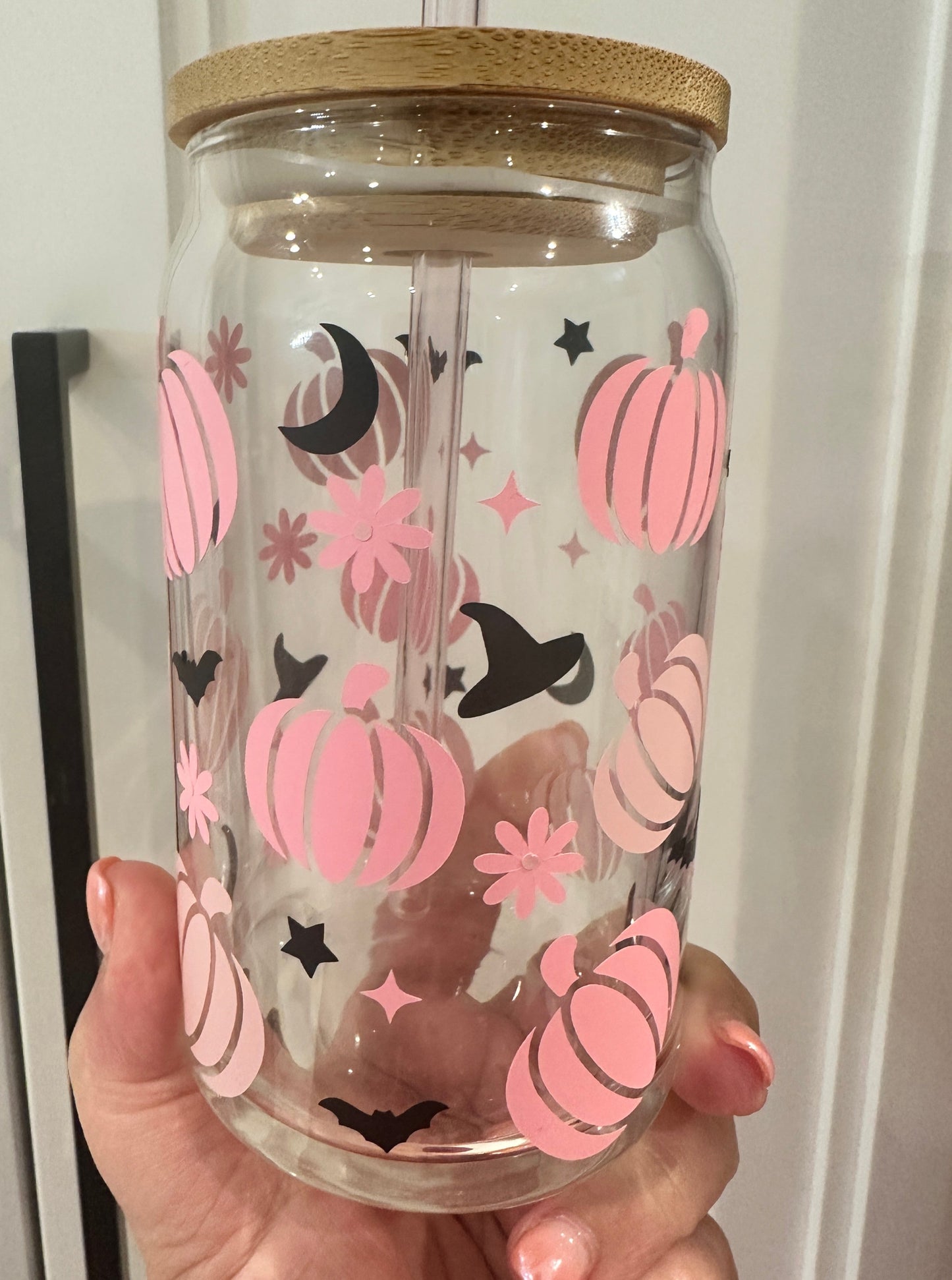 16oz Libbey Glass - Halloween Pumpkins