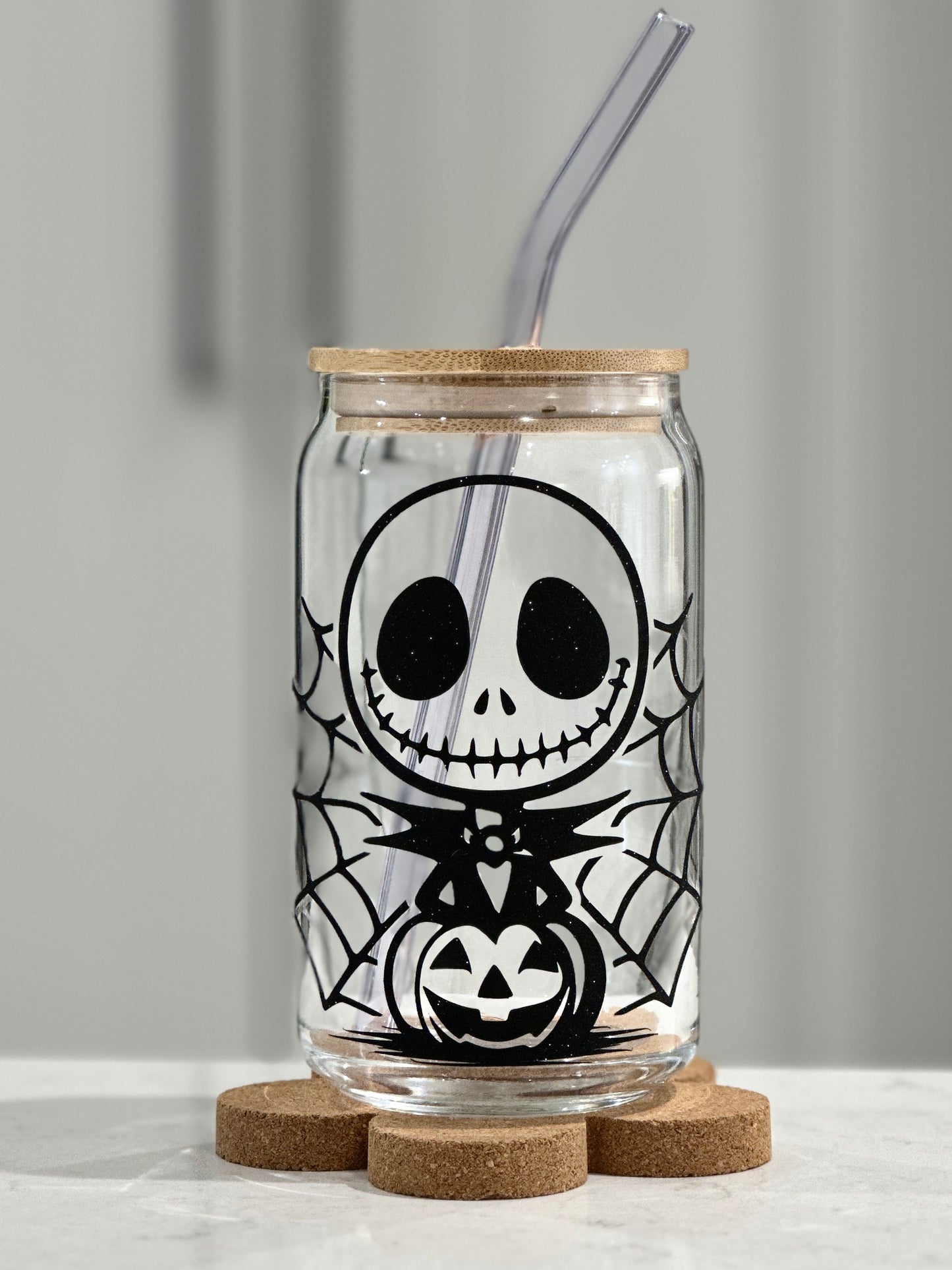 16oz Libbey Glass - Jack Skellington