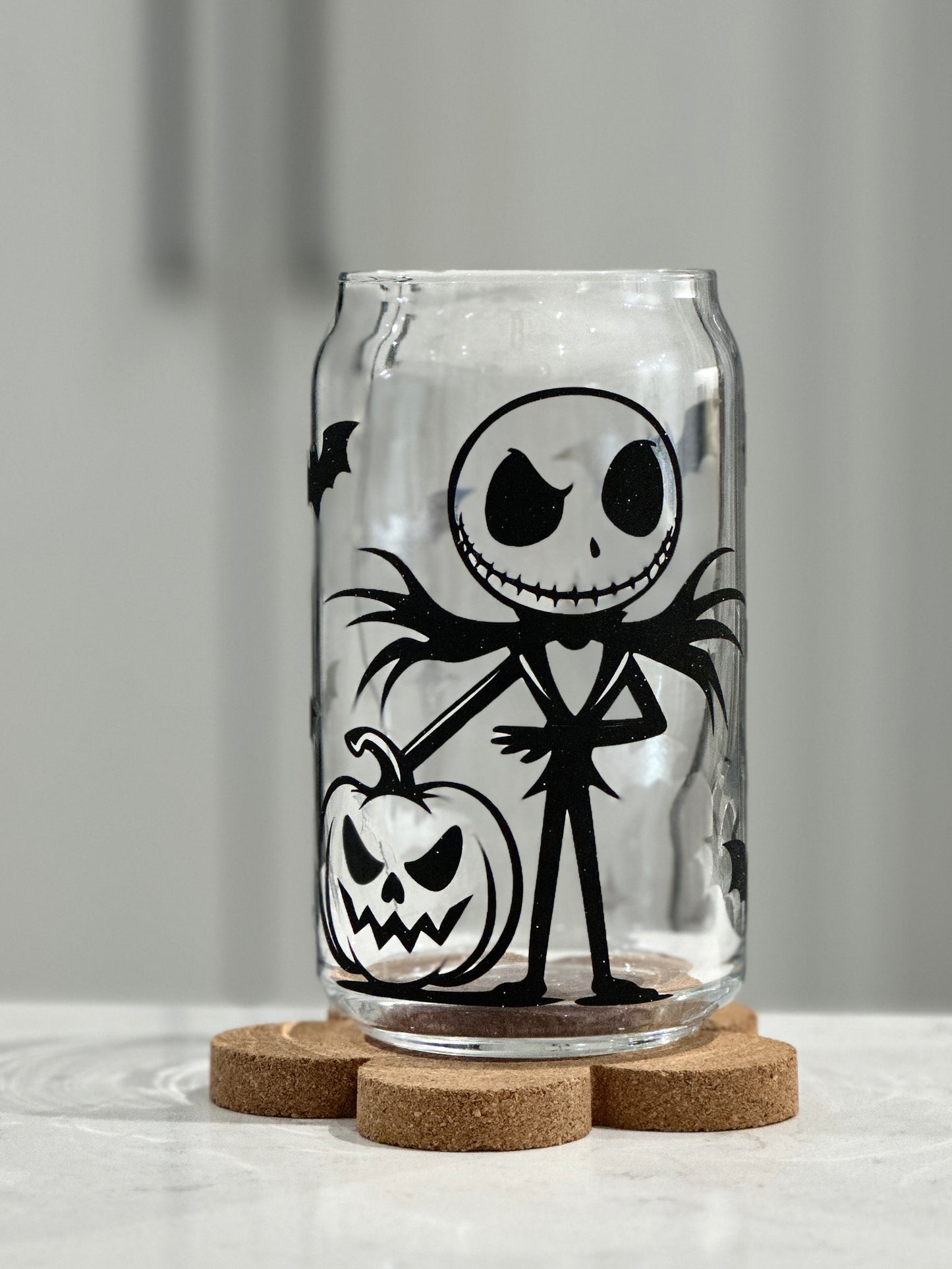 16oz Libbey Glass - Jack Skellington