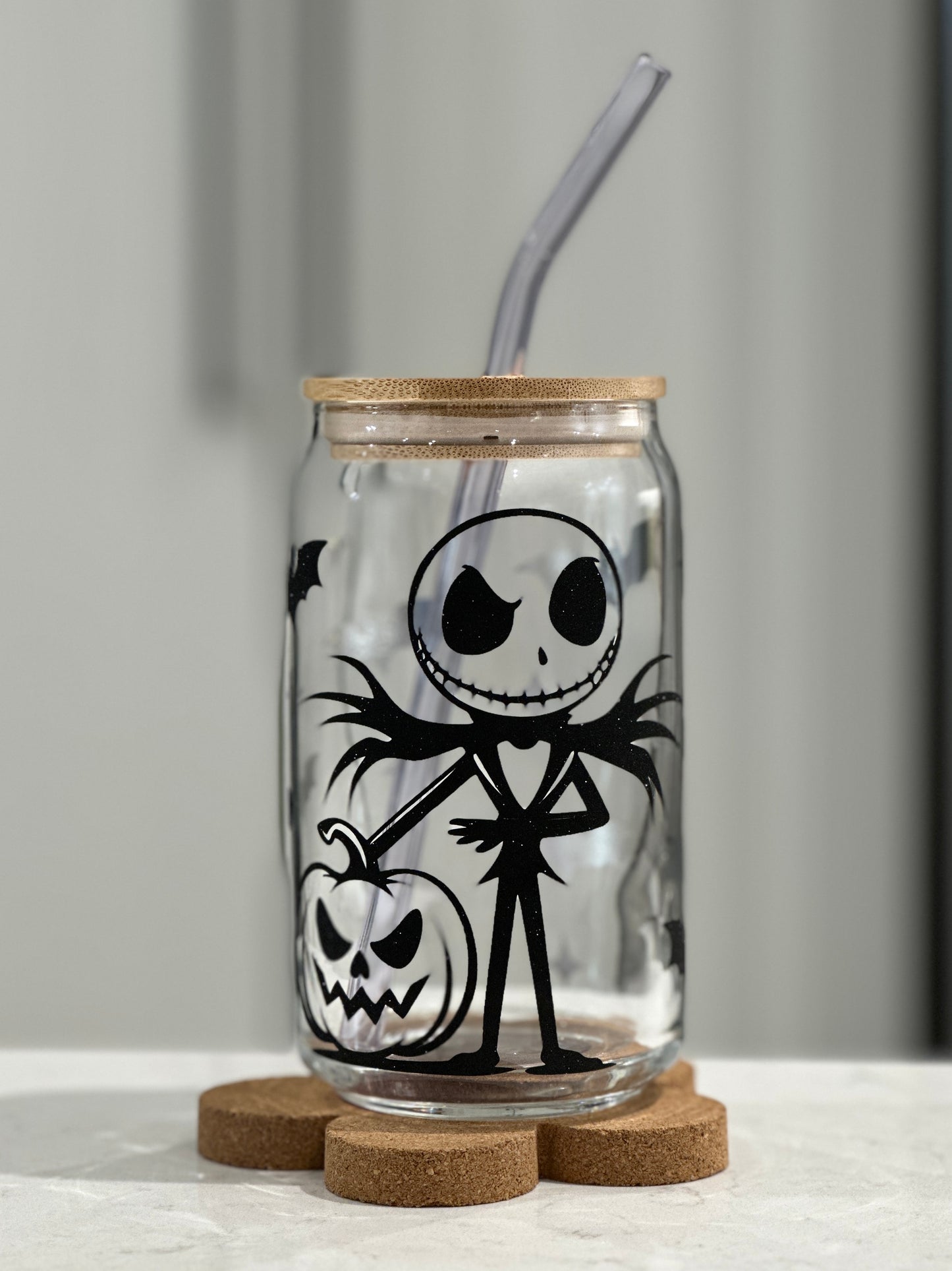 16oz Libbey Glass - Jack Skellington