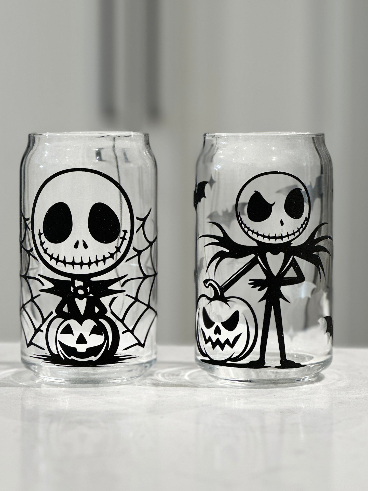 16oz Libbey Glass - Jack Skellington