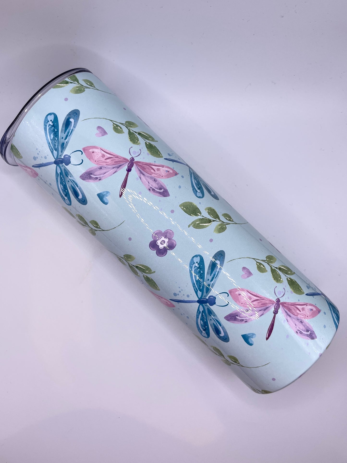 20oz Tumbler - Pastel Dragon Flies