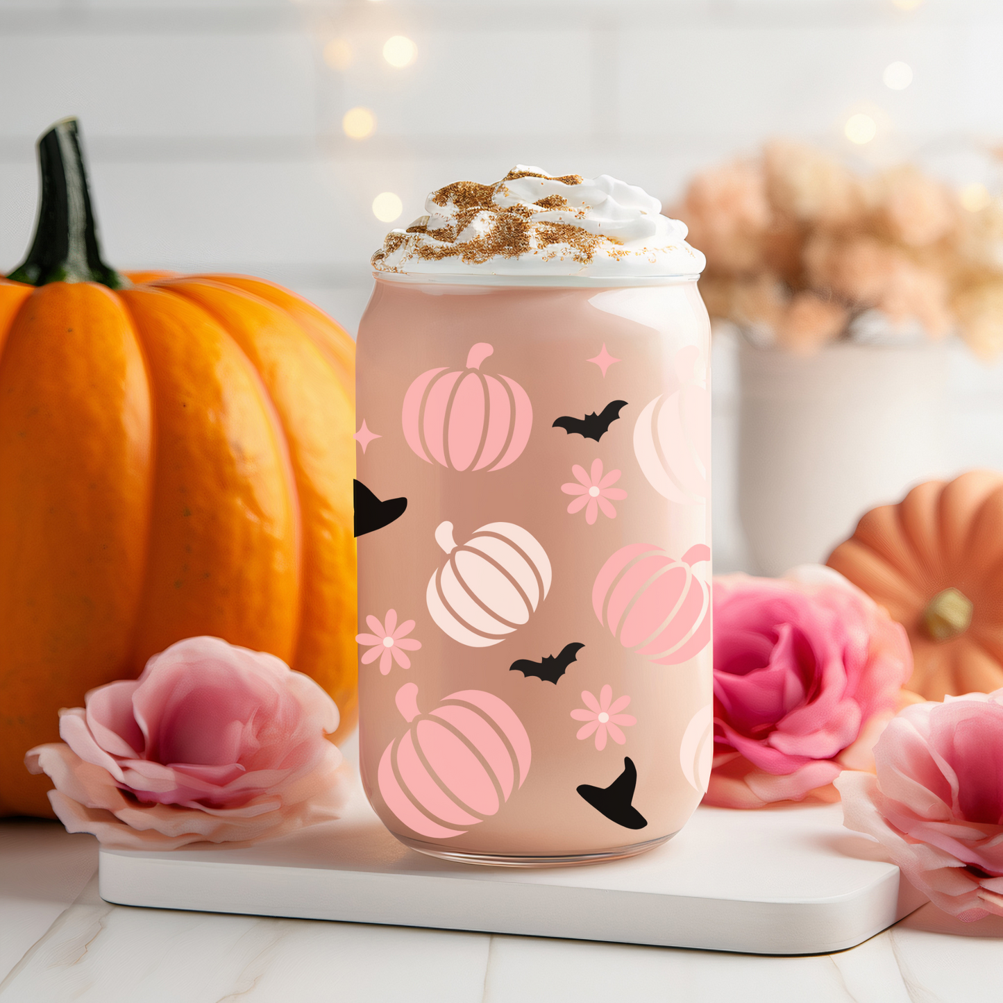 16oz Libbey Glass - Halloween Pumpkins