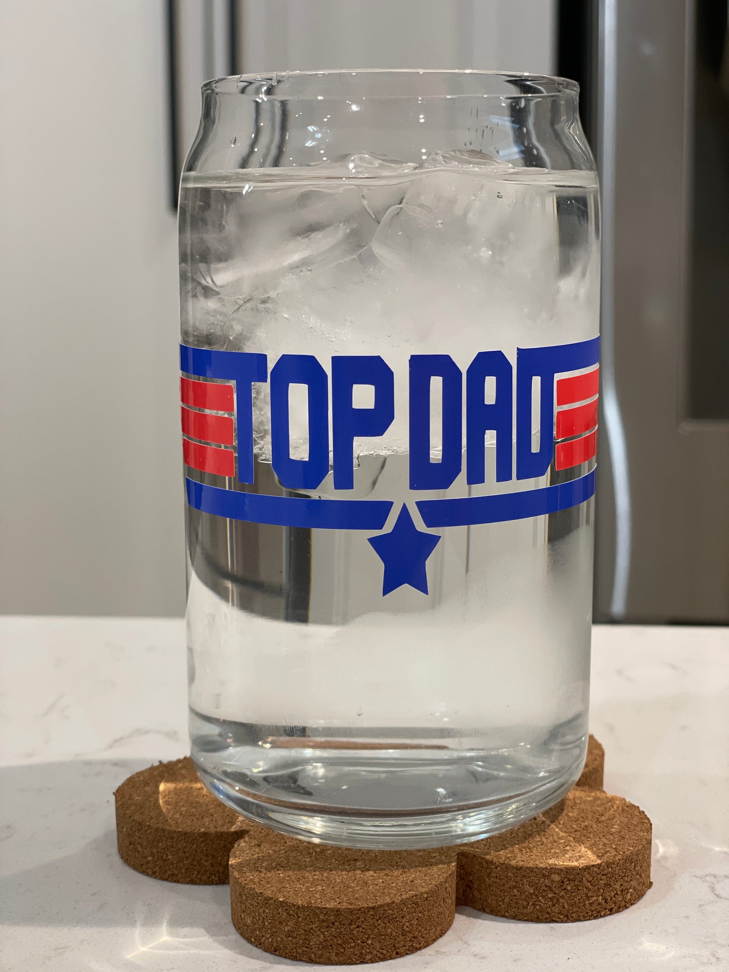 16oz Libbey Glass - Top Dad