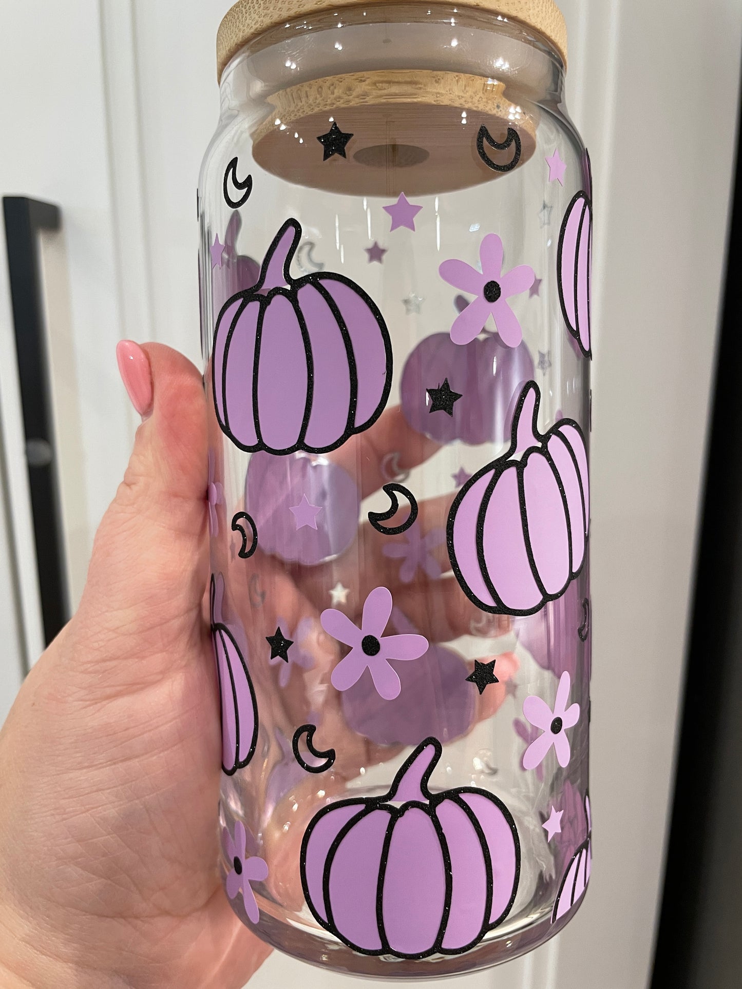 20 oz Libbey Glass - Retro Pumpkins