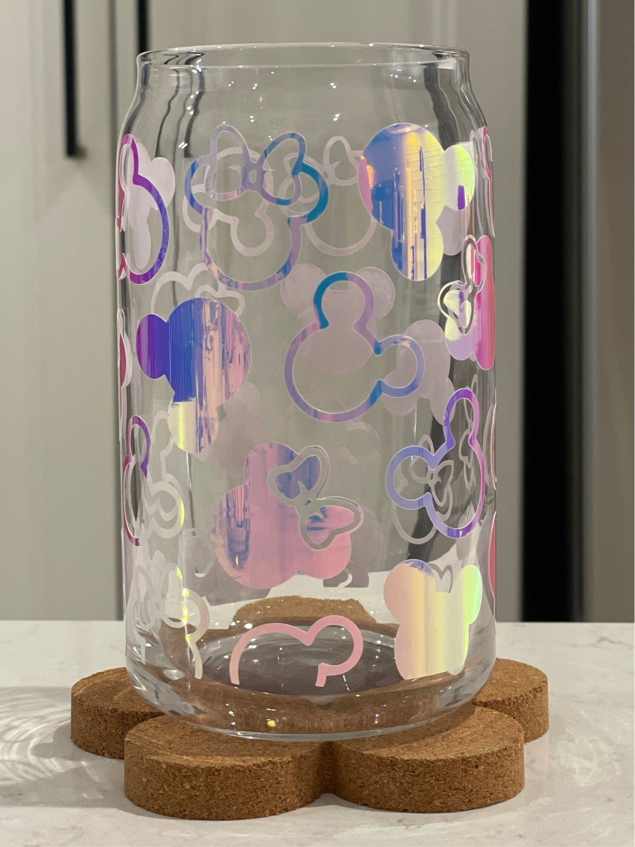 16oz Can Shaped Glass Cup - Holographic Mouse Mini – Print Paper and Co