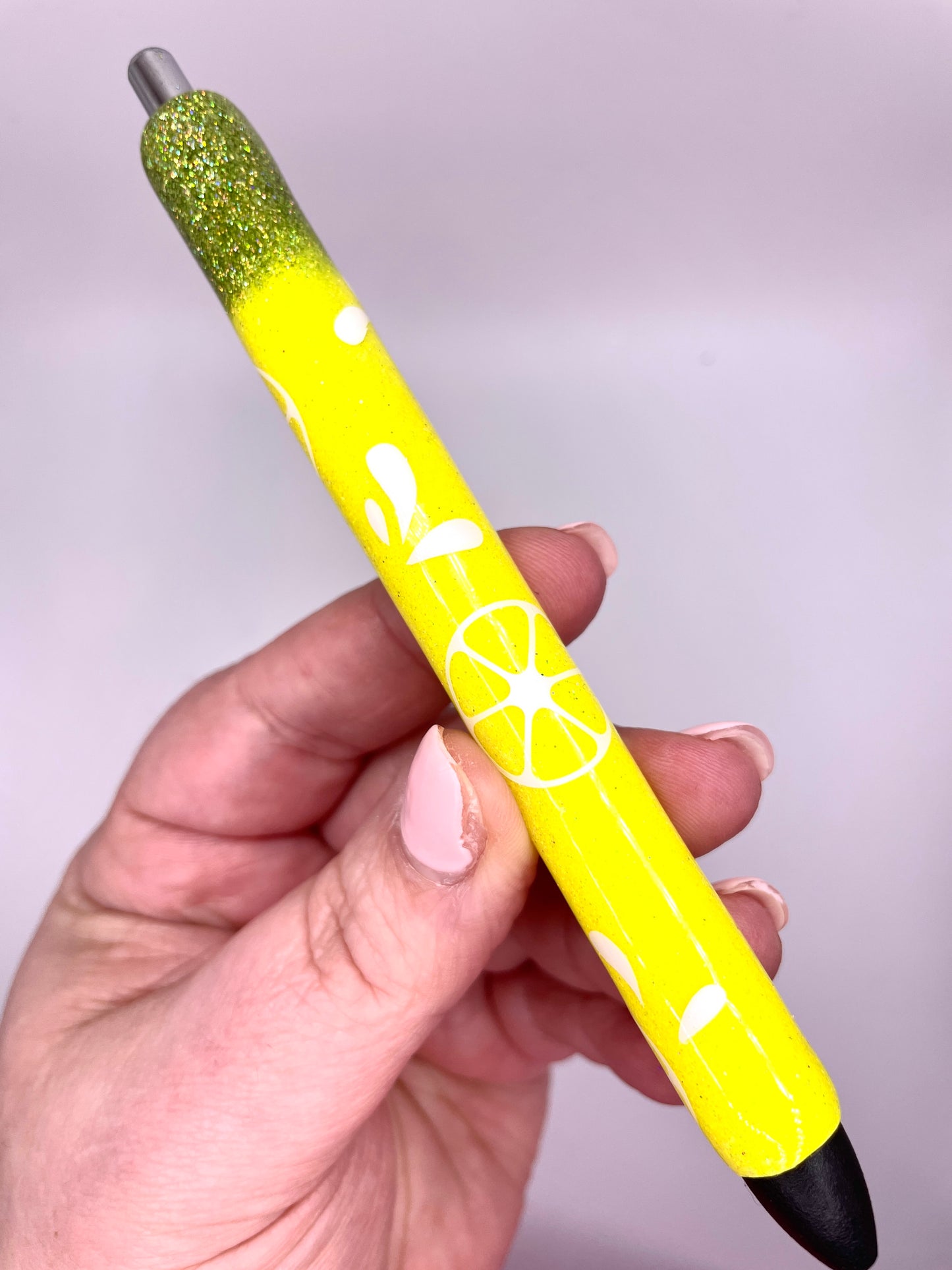 Lemon Glitter Pen