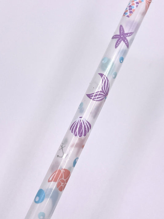 10" Under The Sea Reusable Plastic Straws - Print Paper and Co