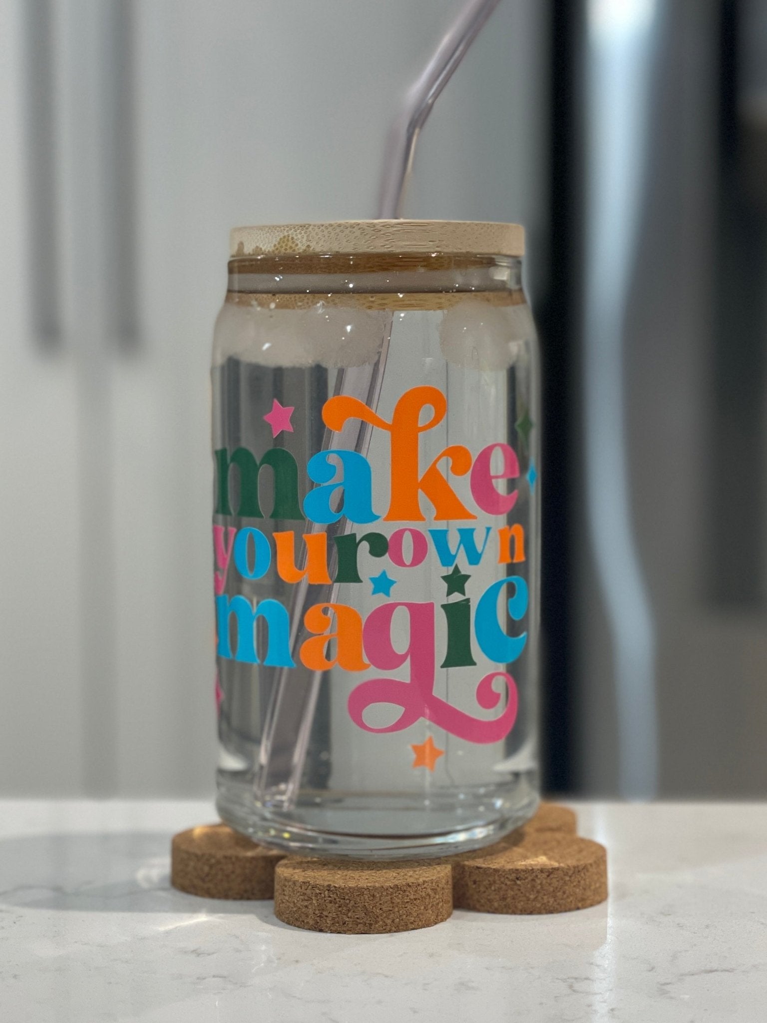 16oz Can Glass - Make Your Own Magic (colour changing) - Print Paper and Co