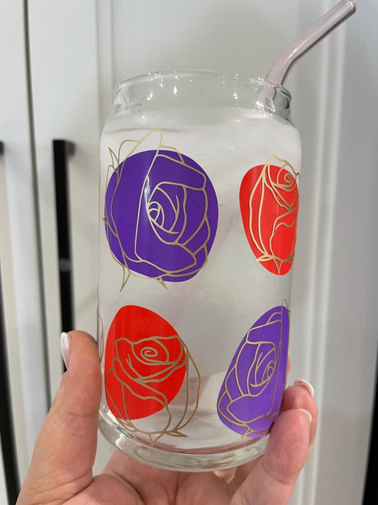 16oz Colour Changing Boho Roses - Print Paper and Co