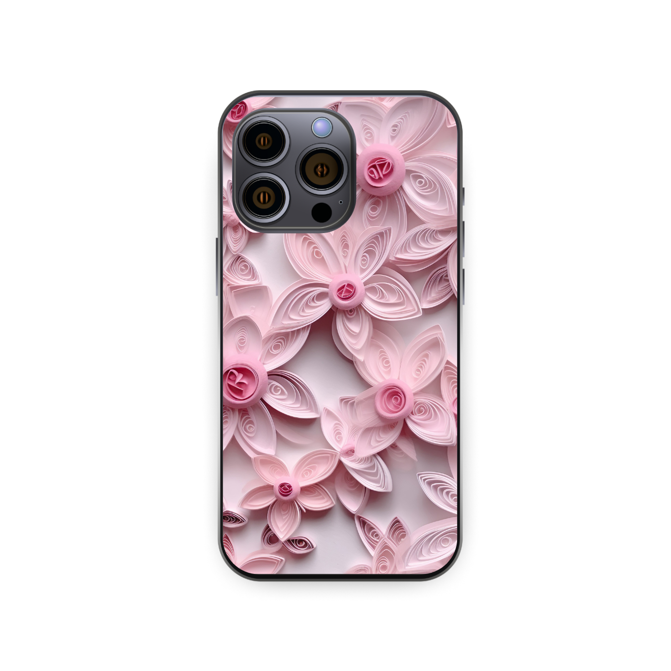 3D Pink Floral Phone Case