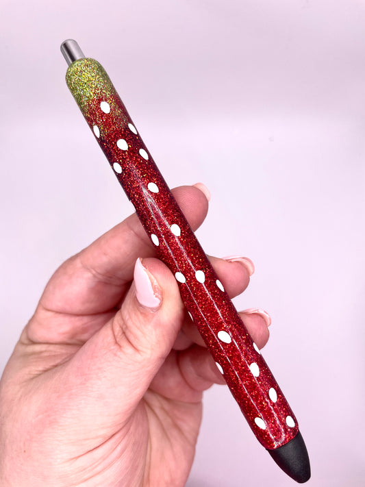 Strawberry Glitter Pen