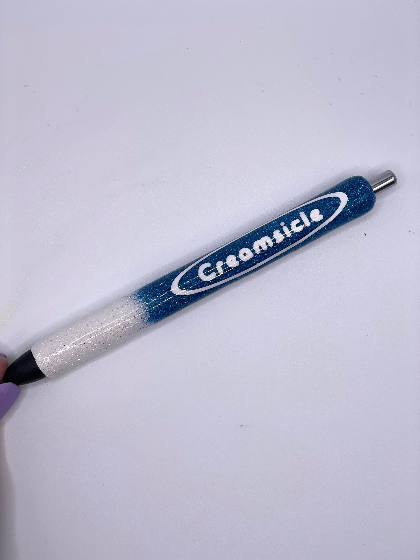 Blueberry Creamsicle Glitter Pen