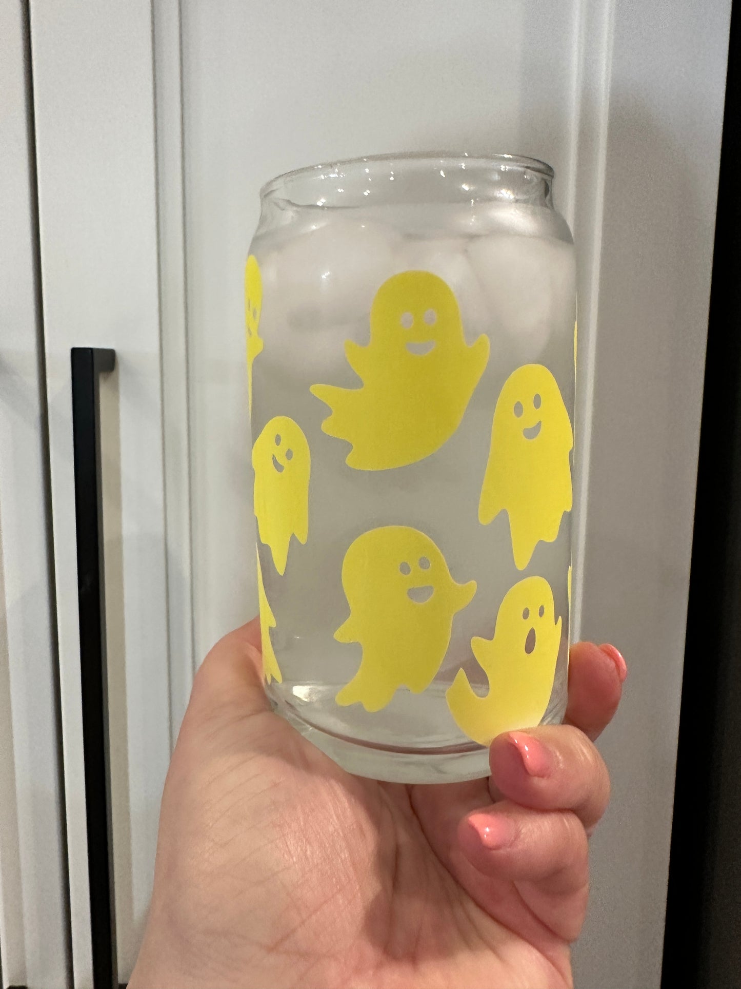 16oz Libbey Can Glass - Colour Changing Ghosts