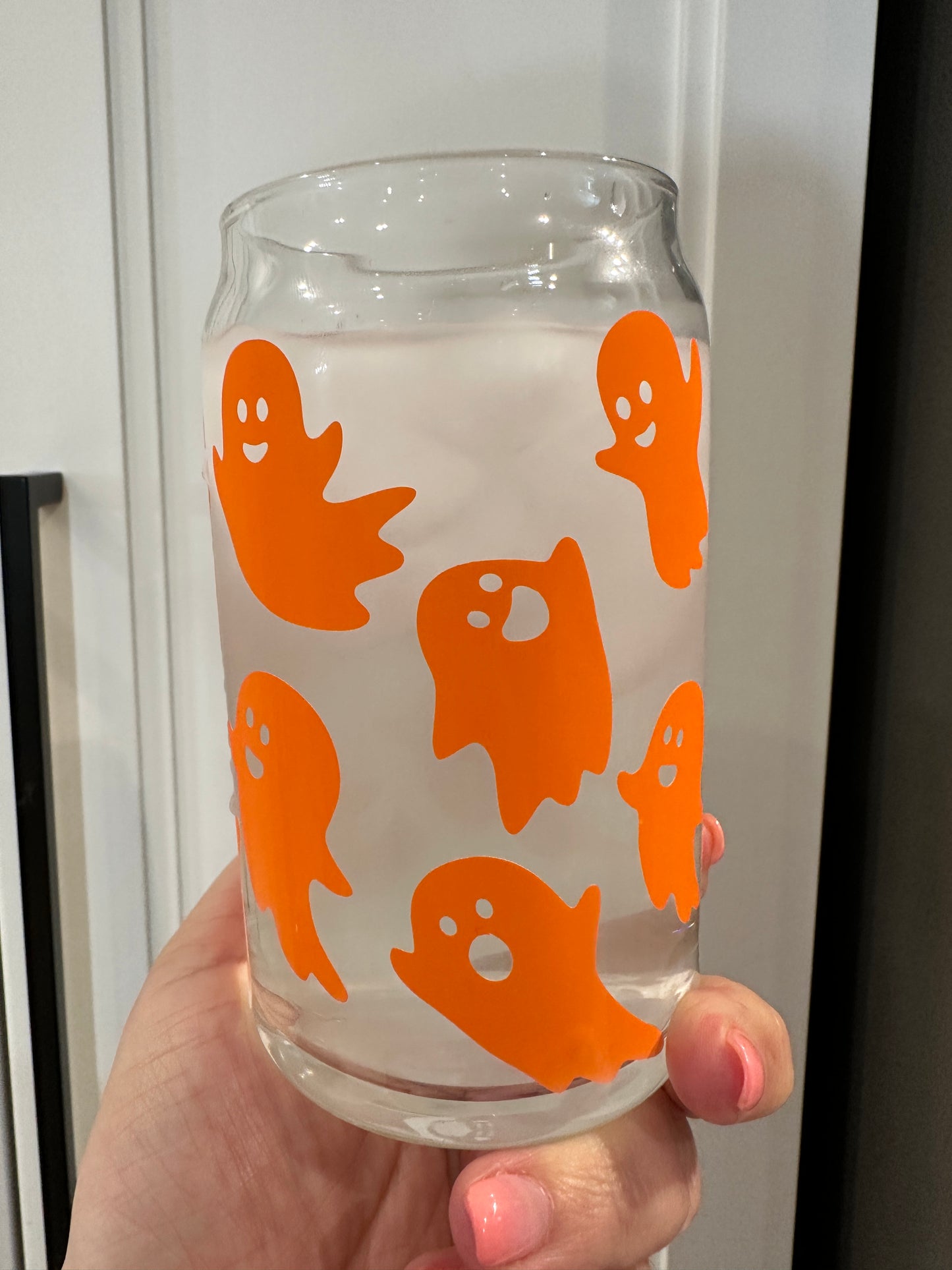 16oz Libbey Can Glass - Colour Changing Ghosts