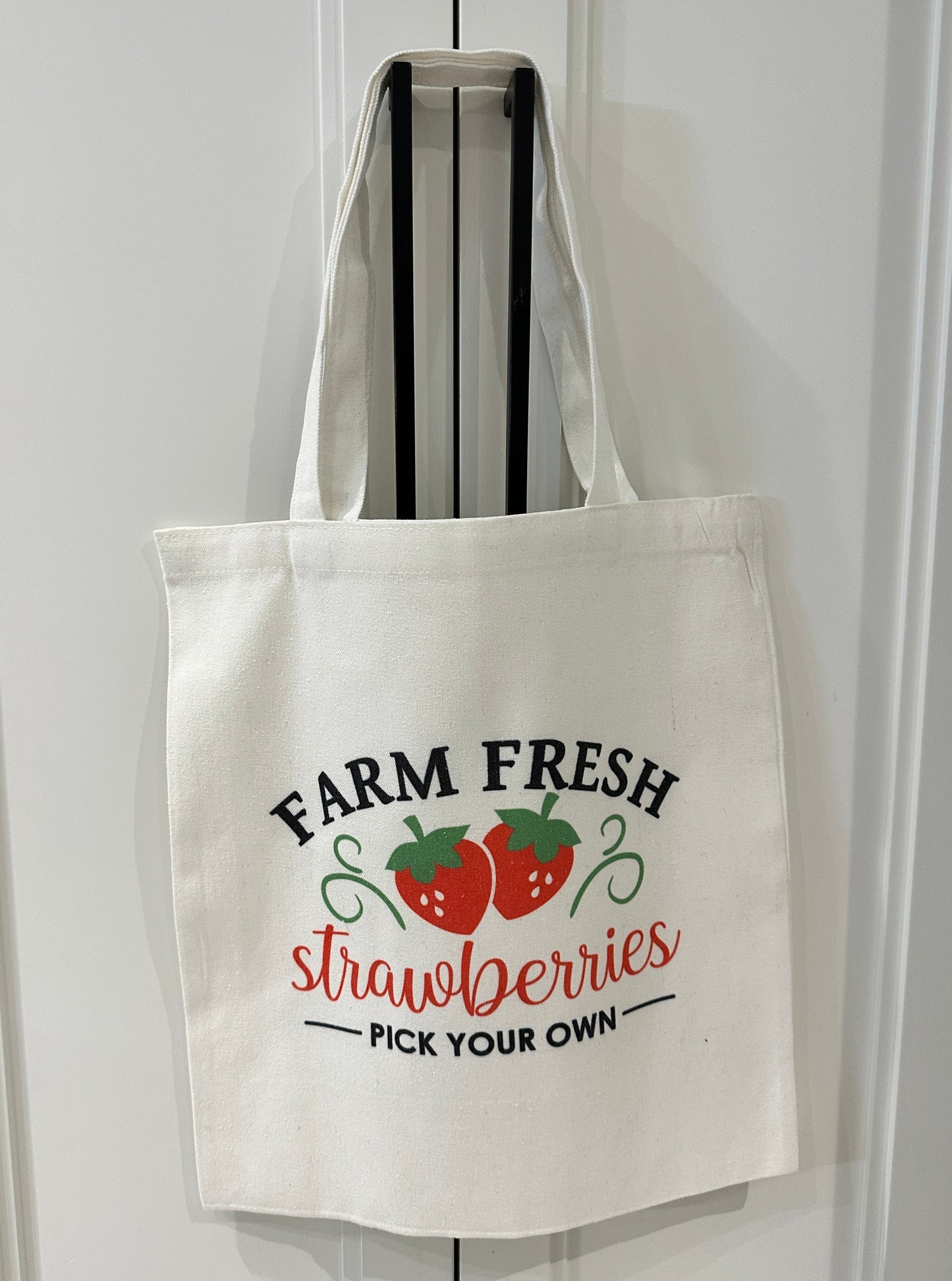 Farm Fresh Strawberries Tote Bag