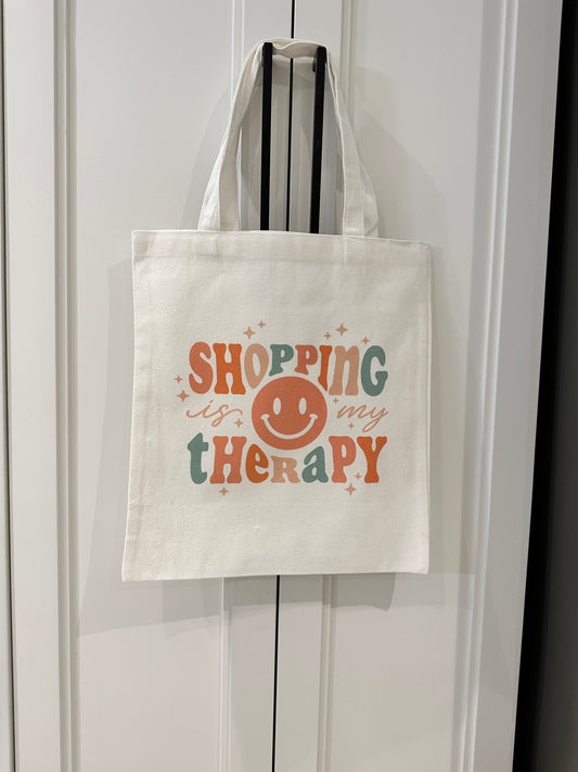 Shopping is My Therapy Tote Bag