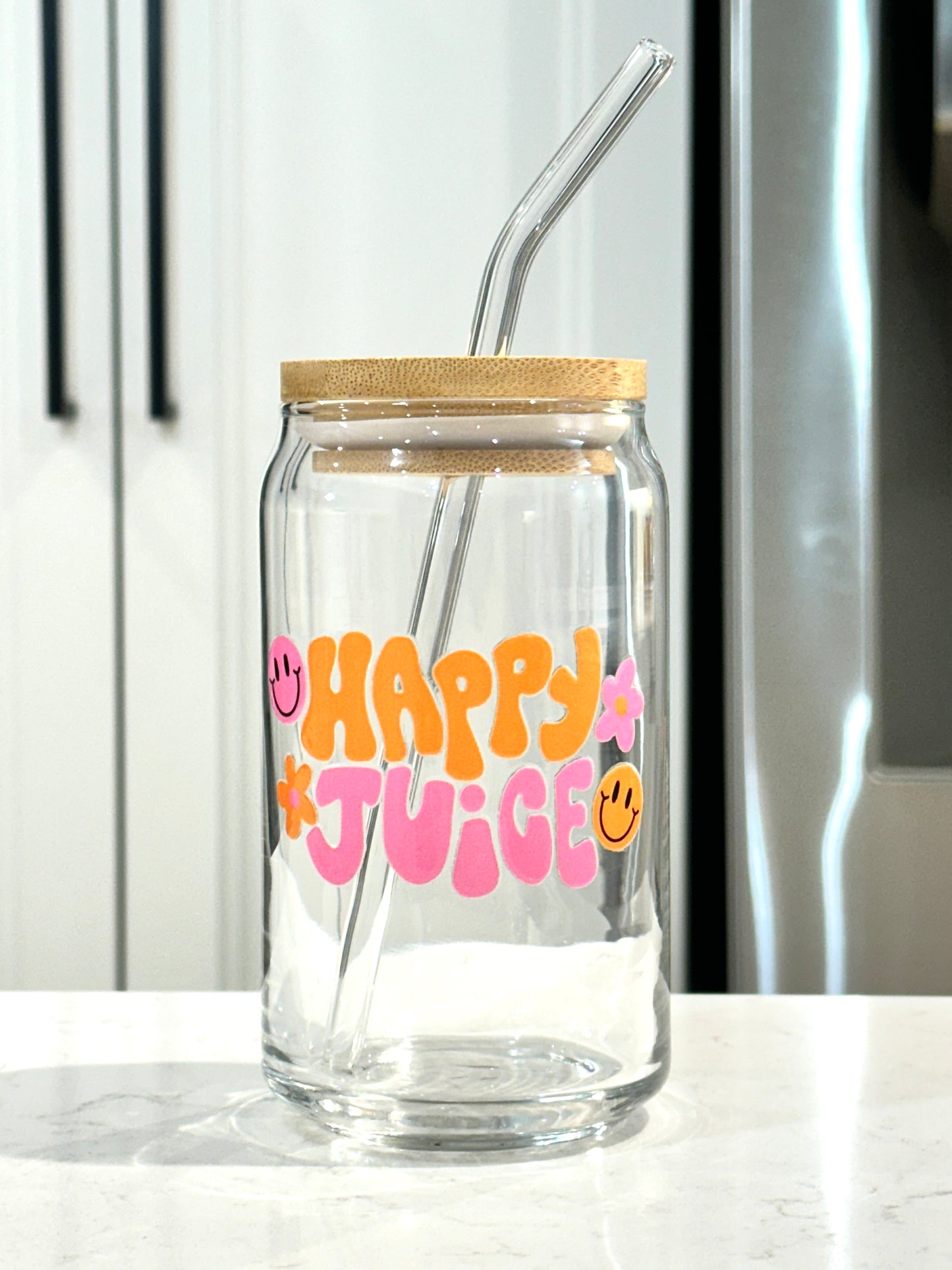 Happy Juice - 16oz Can Glass