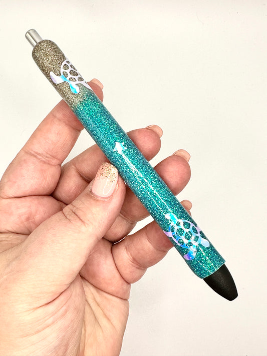 Sea Tutle Glitter Pens