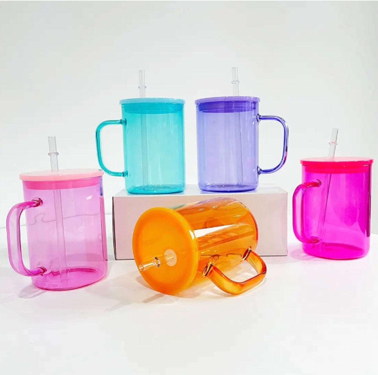 17oz Jelly Glass Mug (No Design)