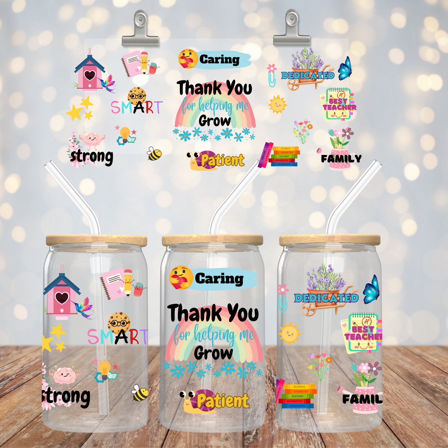 16oz Thank You for Helping Me Grow (Double Sided) (Copy)