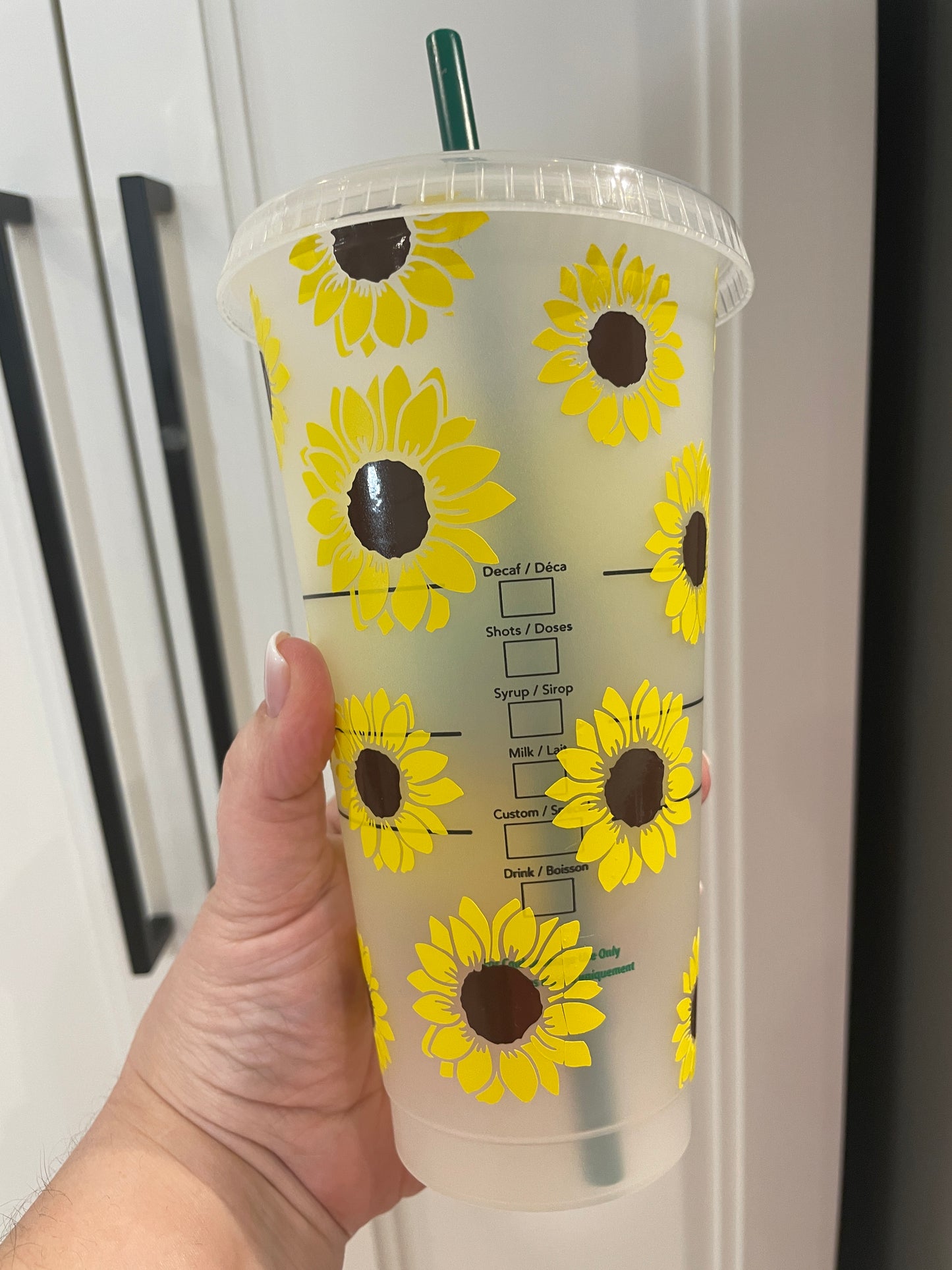 24oz Cold Cup - Sunflowers Summer Vibes