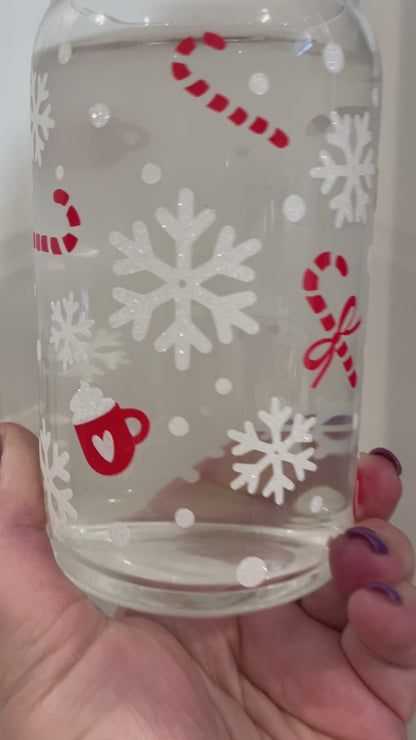 16oz Snowflakes and Candy Canes Colour Changing