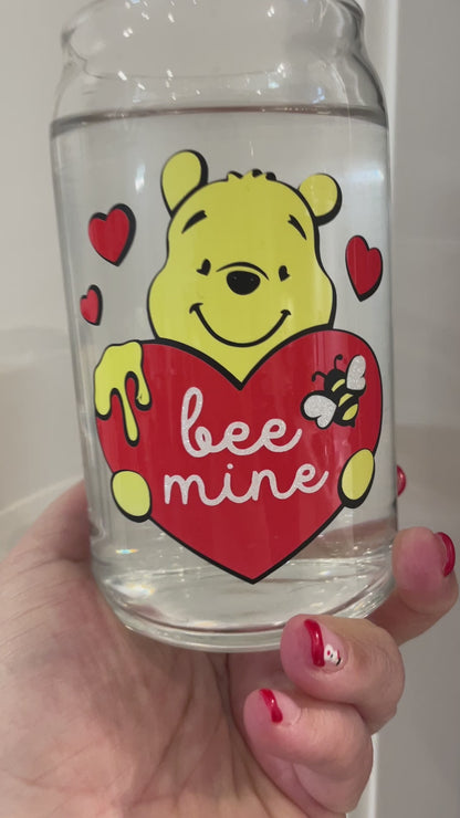 Sample 16oz Libbey Can Glass - Bee Mine (colour changing)