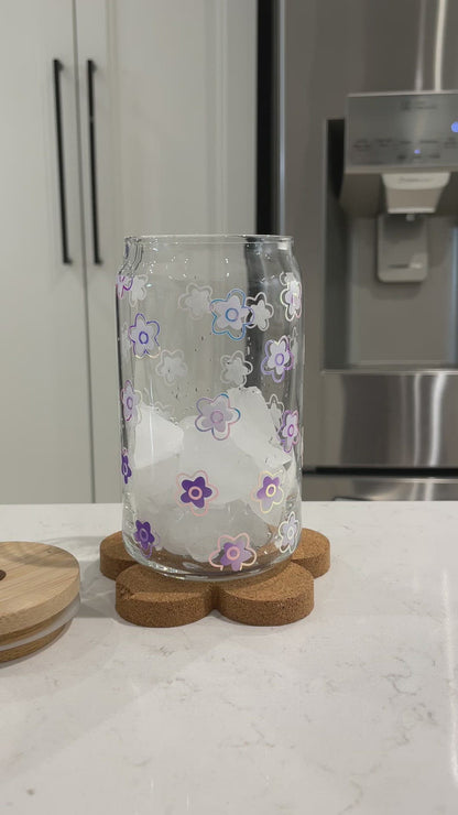 16oz Cold Colour Changing Tiny Flowers