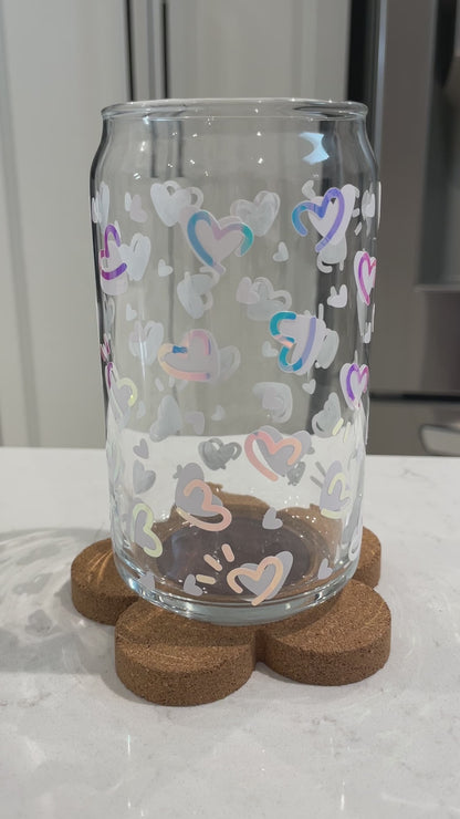 16oz My Heart Will Go On (colour changing) Can Glass