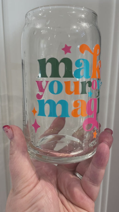 16oz Libbey Can Glass - Make Your Own Magic (colour changing)