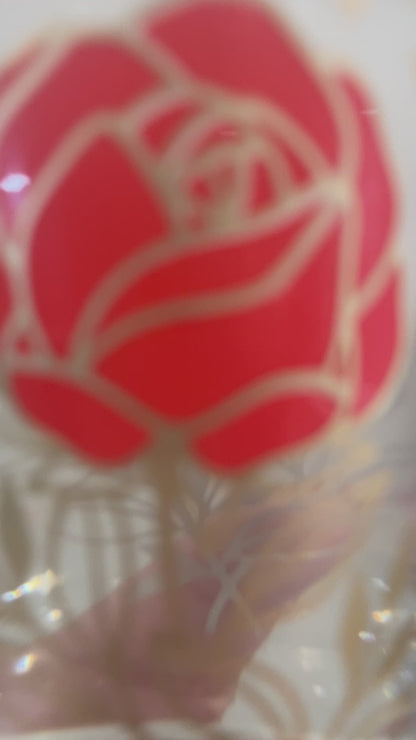 16oz Libbey Can Glass - Roses are Red (Colour Changing)