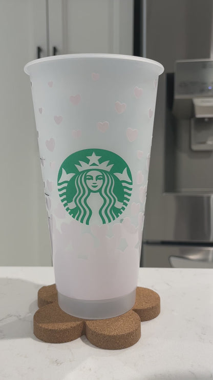 24oz Cold Cup - Colour Changing Fill Up on Love