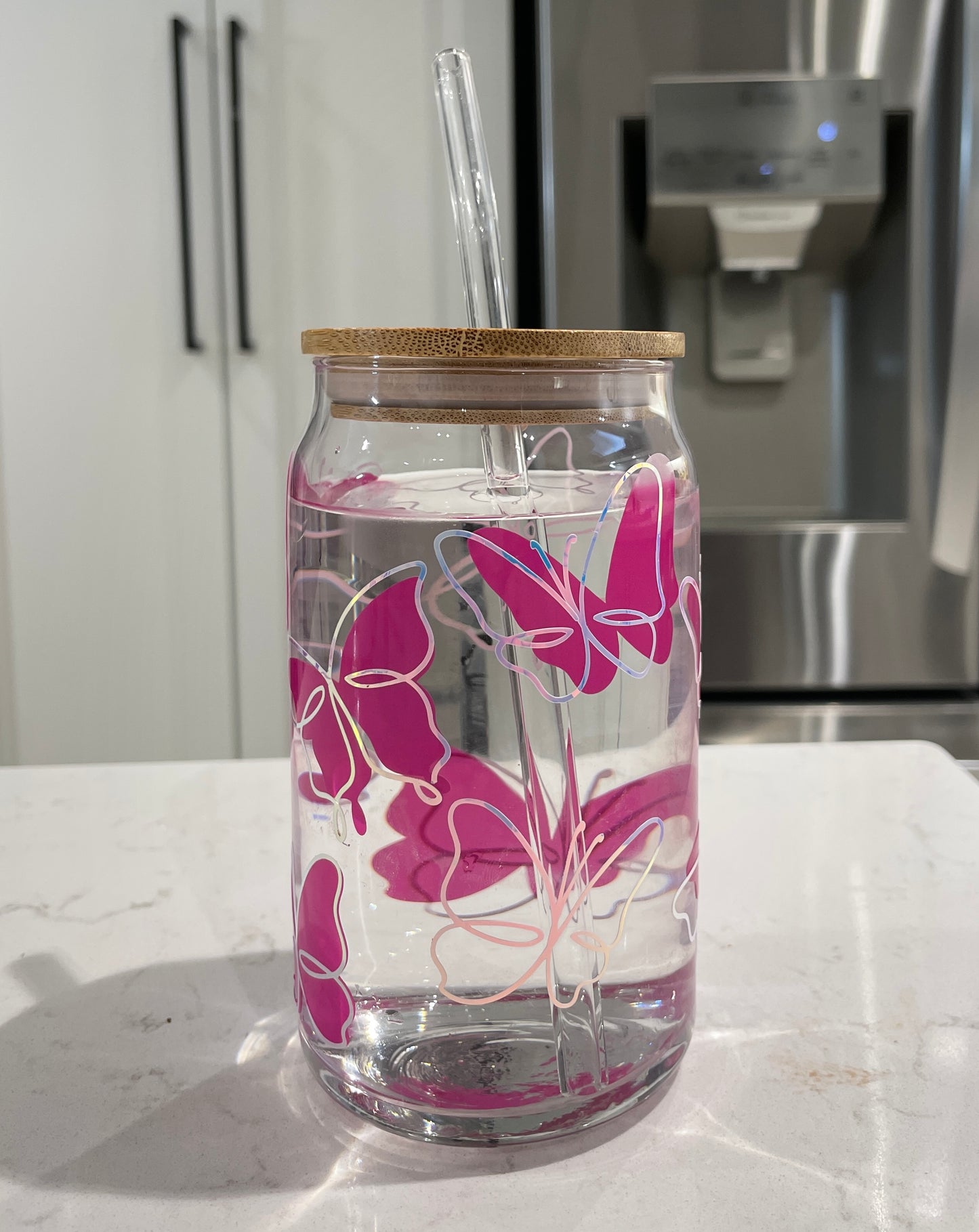 Libbey Glass - Colour Changing Butterflies