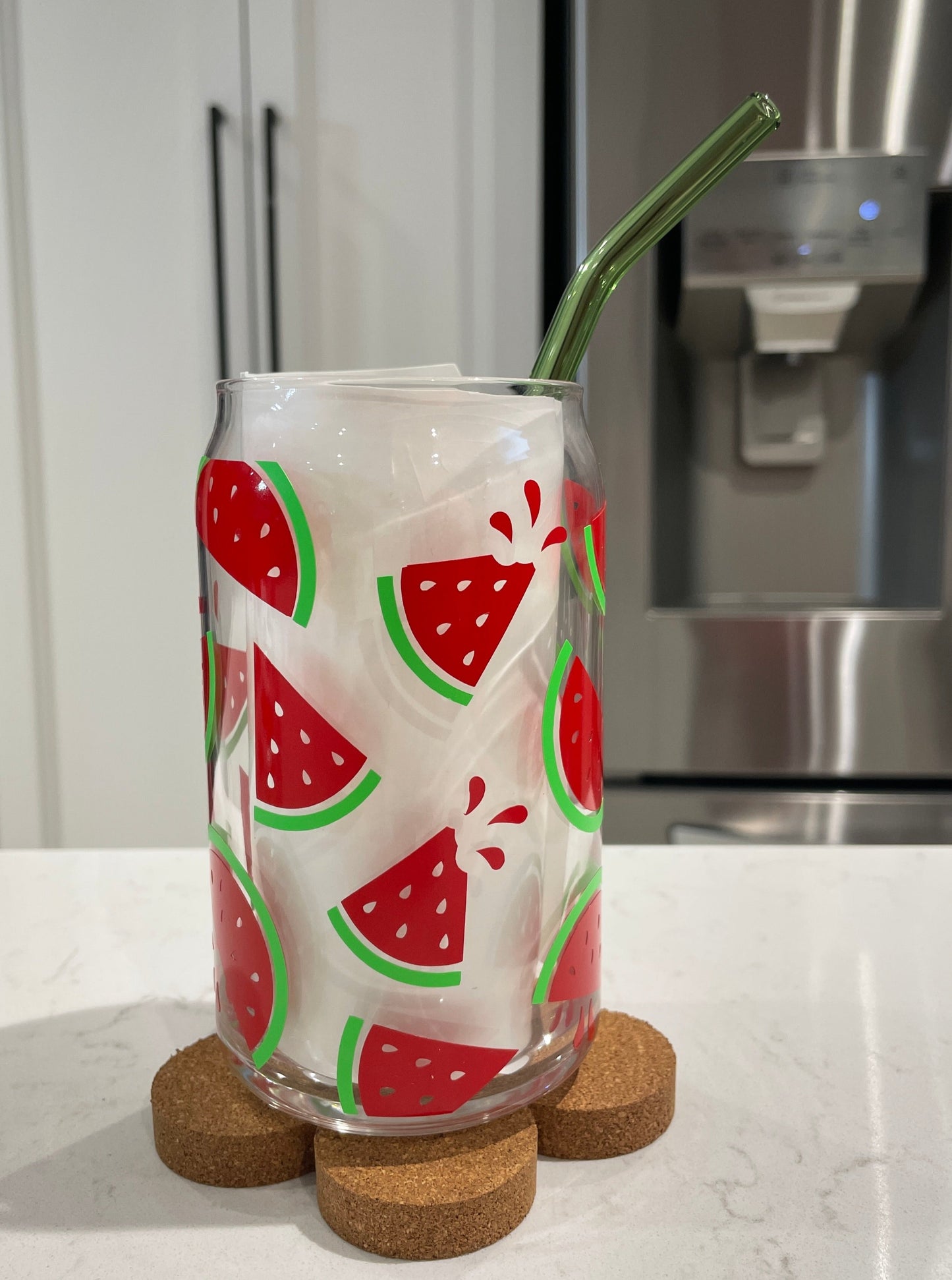 16oz Libbey Glass - Watermelon