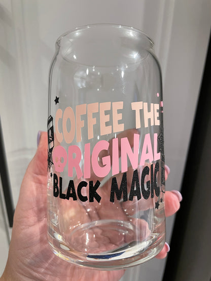 16oz Libbey Can Glass - Coffee The Original Black Magic