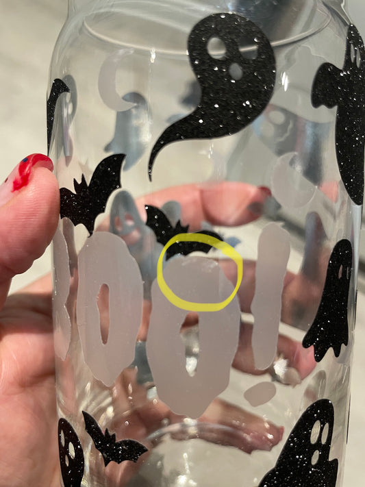 Less Than Perfect - 16oz Libbey Can Glass - Boo!