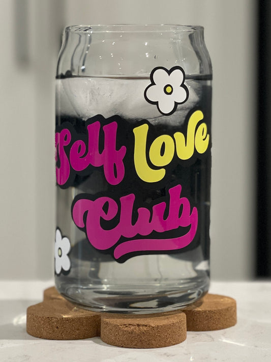 16oz Self Love Club(Colour Changing) Can Glass