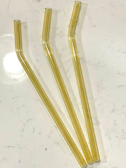 Coloured Glass Straws for 16oz Beer Can Glass