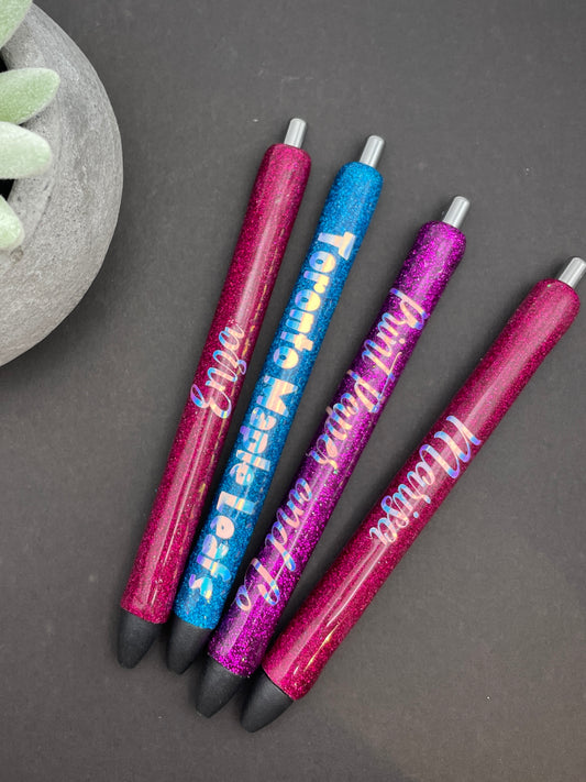 Personalized Glitter Pens (Single Colour)