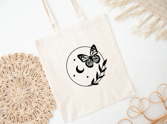 Over The Moon Tote Bag