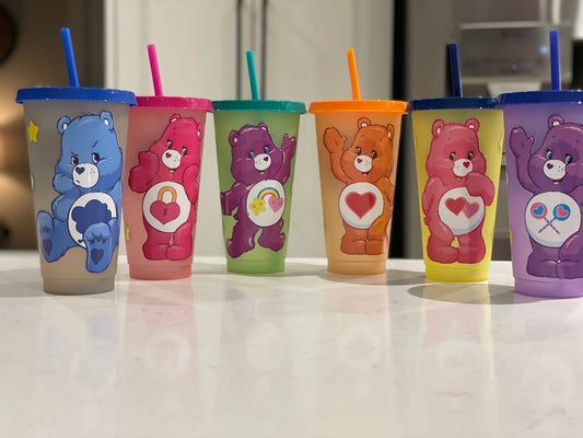 Discountinued - 24oz Cold Cup - Colour Changing Bear Tumbler. Limited Edition
